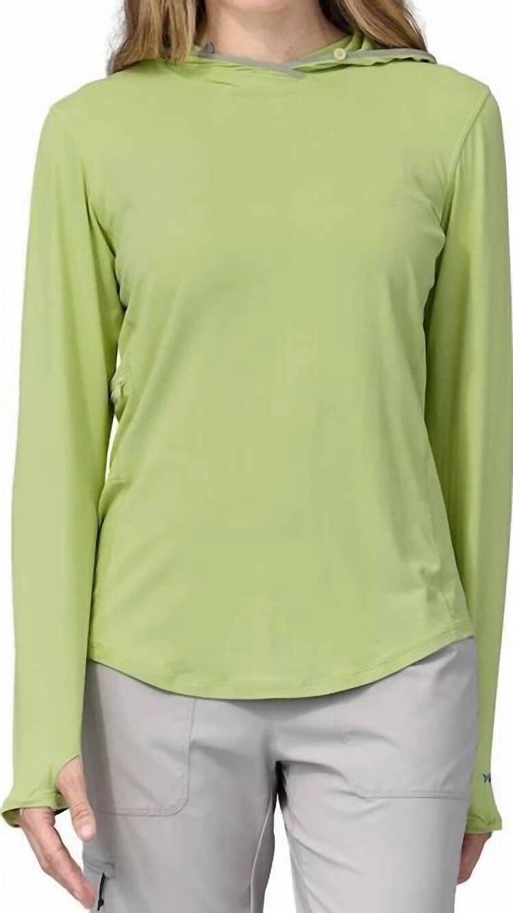 NEW PATAGONIA tropic comfort natural hoody in wispy green